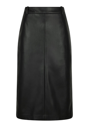 Kjolar - Nettie faux leather skirt – Black