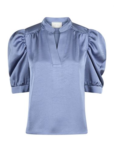 Blusar/Skjortor - Roella Heavy Sateen Blouse – Smoke blue