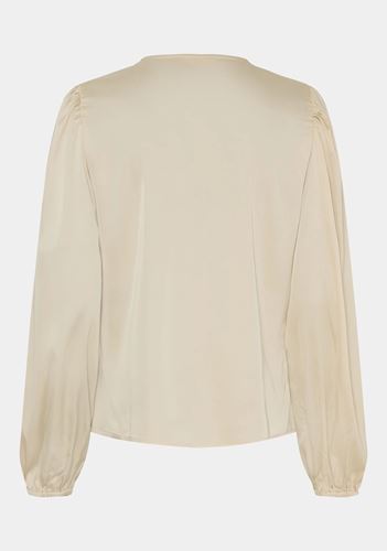 Blusar/Skjortor - Steff flounce blouse – Sand