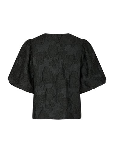 Blusar/Skjortor - Aska jacquard blouse – black