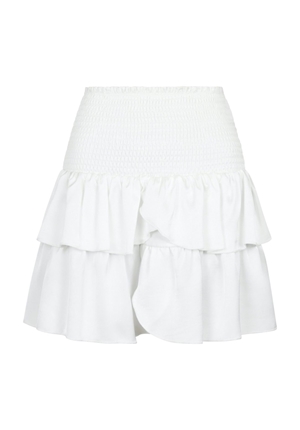 Kjolar - Carin Heavy Sateen Skirt – White