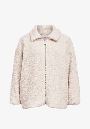 Kavajer/ytterplagg - Objpenny Teddy Jacket – White Sand