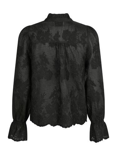 Blusar/skjortor - Amara big embroidery blouse – Black