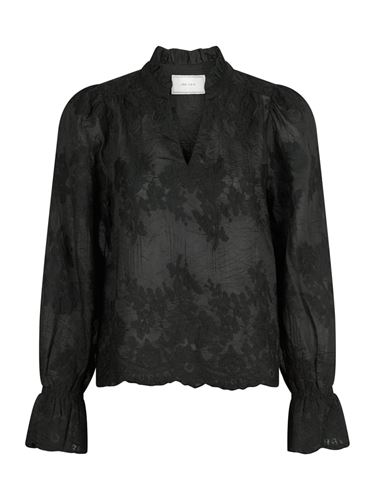 Blusar/skjortor - Amara big embroidery blouse – Black