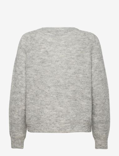 Tröjor/Koftor - Slflulu knit short cardigan – light grey melange