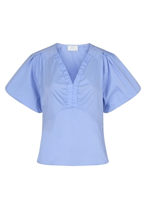 Blusar/Skjortor - Irina poplin blouse – sky blue
