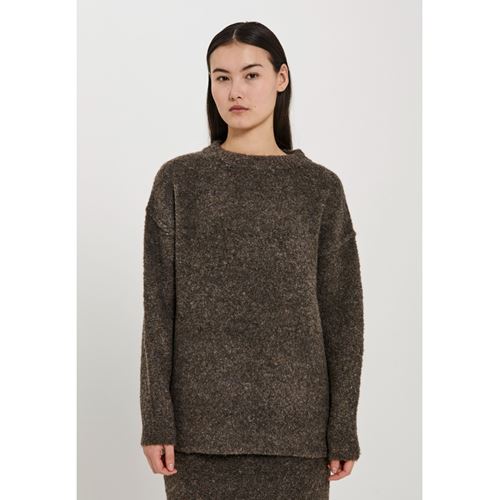 Tröjor/koftor - Filine knit top – Dark brown