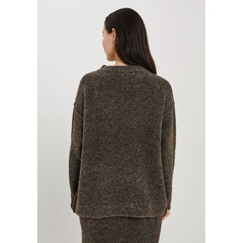 Tröjor/koftor - Filine knit top – Dark brown