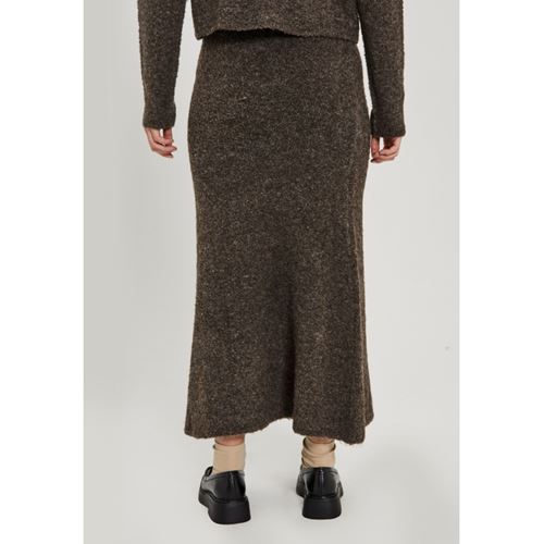 Kjolar - Filine knit skirt – Dark brown