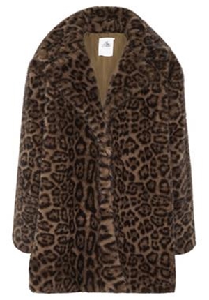 Kavajer/ytterplagg - KBTira Fur Jacket – Brown Leopard