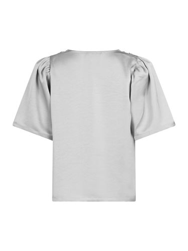 Blusar/skjortor - Largo Heavy Sateen Blouse – Silver