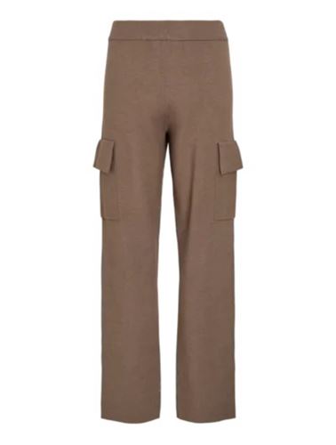 Byxor - Vicassie cargo knit pants – Dark natural melange