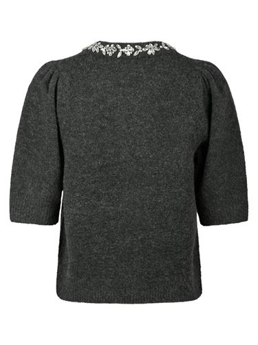 Tröjor/Koftor - Maia stone knit blouse – Antracit melange