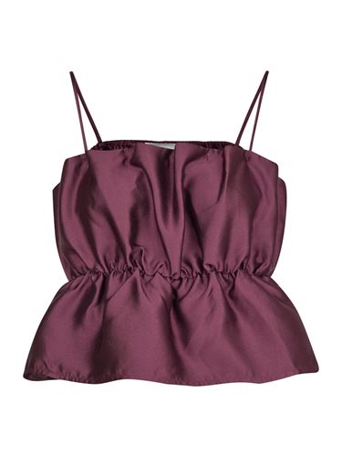 Toppar - Tipton Dull Satin Top – Burgundy