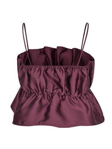 Toppar - Tipton Dull Satin Top – Burgundy