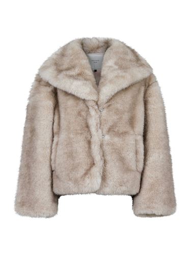 Kavajer/Ytterplagg - Stephanie faux fur jacket – Beige