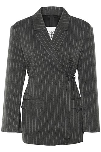 Kavajer/ytterplagg - KBTonja Blazer – Gray Pinstripe