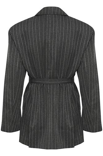 Kavajer/ytterplagg - KBTonja Blazer – Gray Pinstripe