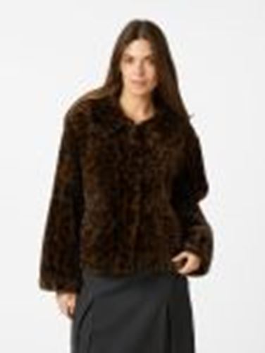 Kavajer/Ytterplagg - Melodie leo faux fur jacket – dark brown