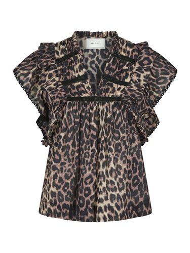 Toppar - Jayla leo voile top – leopard