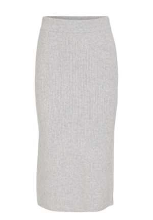 Kjolar - Vikachel knit pencil skirt – light grey