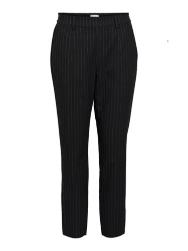 Byxor - Objlisa Slim Pant – Black Grey