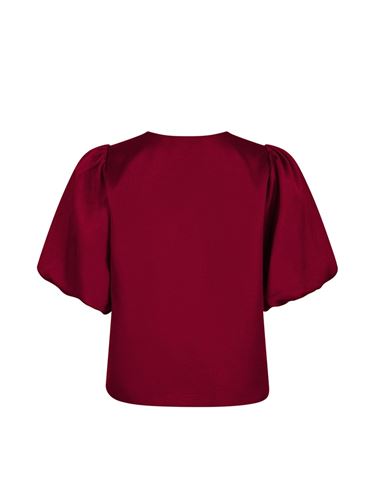 Blusar/skjortor - Aska dull satin blouse – Wine