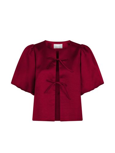 Blusar/skjortor - Aska dull satin blouse – Wine