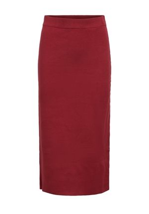 Kjolar - Objreynard knit skirt – Red Dhalia