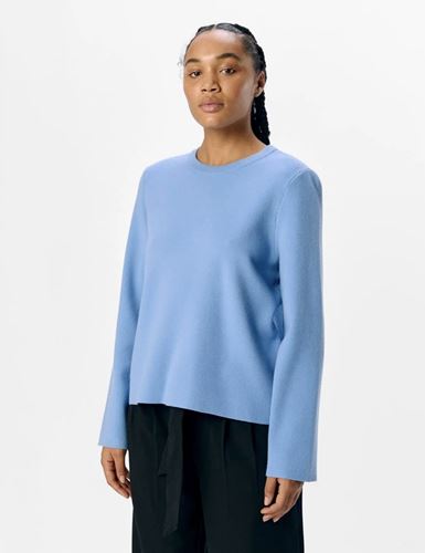 Tröjor/Koftor - Objreynard square sleeve o-neck – cornflower blue