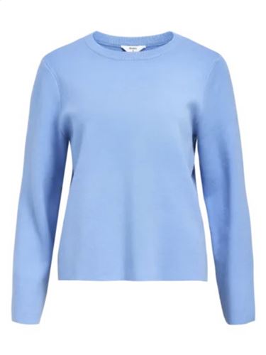 Tröjor/Koftor - Objreynard square sleeve o-neck – cornflower blue