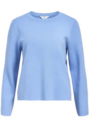 Tröjor/Koftor - Objreynard square sleeve o-neck – cornflower blue