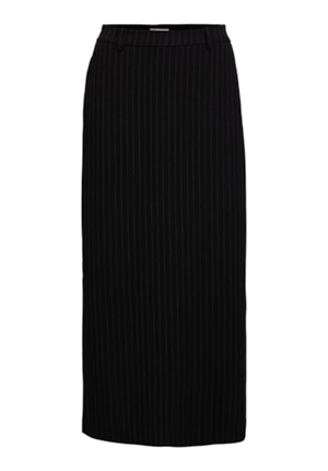 Kjolar - Objlisa long skirt – black/grey