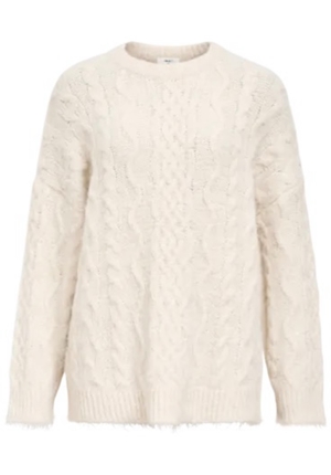 Tröjor/Koftor - Objdallas milo pullover – White sand