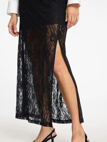 Kjolar - Slfmista Ankle Lace Skirt – Black