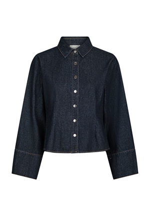 Blusar/Skjortor - Rosa denim shirt- Dark blue