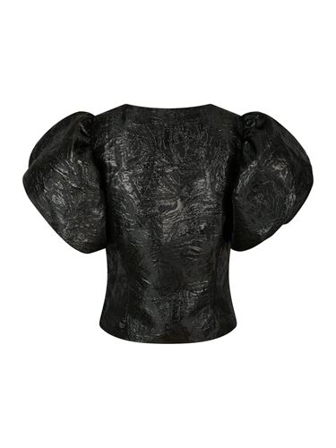 Blusar/skjortor - Camia Metallic Brocade Blouse – Black