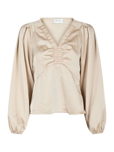 Blusar/skjortor - Istana heavy sateen blouse – Champagne