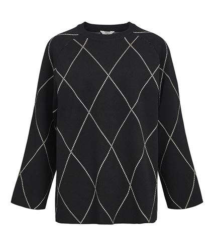 Tröjor/Koftor - Objester knit top – black/sandshell