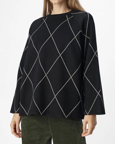 Tröjor/Koftor - Objester knit top – black/sandshell