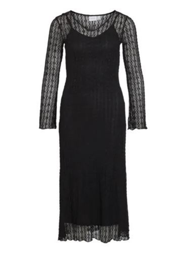 Klänningar - Viselina v-neck midi dress – Black