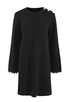 Klänningar - Yashama pearl knit dress – Black