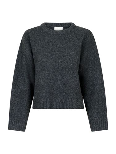 Tröjor/Koftor - Detri Solid Knit Blouse – Antracit