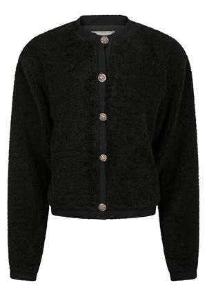 Tröjor/Koftor - Limo fluffy knit cardigan – Black