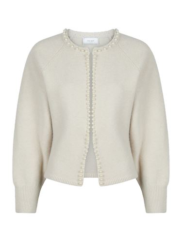 Blusar/Skjortor - Lily pearl knit cardigan – Ivory