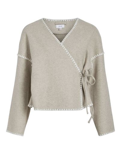 Kavajer/Ytterplagg - Virise cardigan – birch/white chai