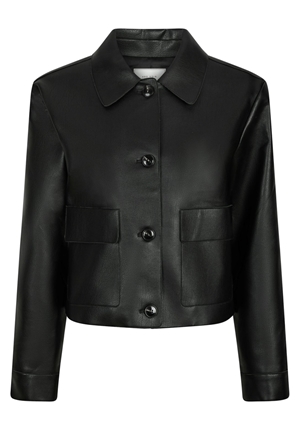 Kavajer/Ytterplagg - Romana faux pu jacket – Black